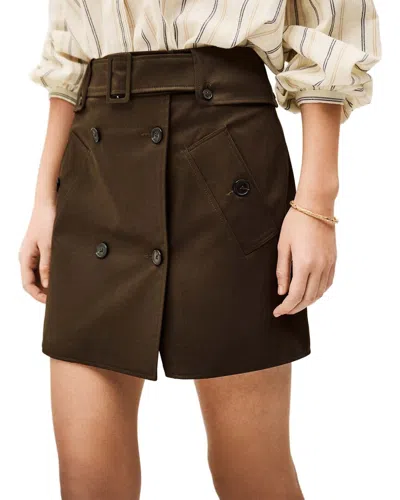 Ba&sh Janae Mini Skirt In Kaki In Multi