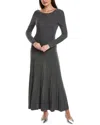 Ba&sh Jazia Wool-blend Maxi Dress In Gray