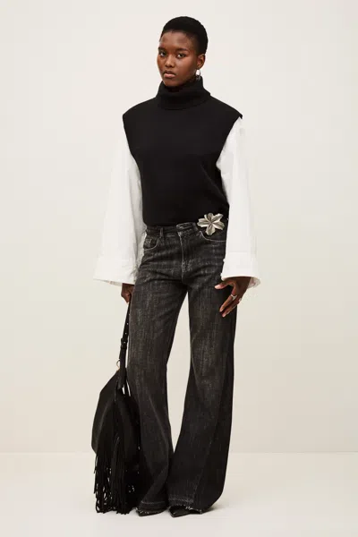 Ba&sh Jeans Fadou For Woman In Black