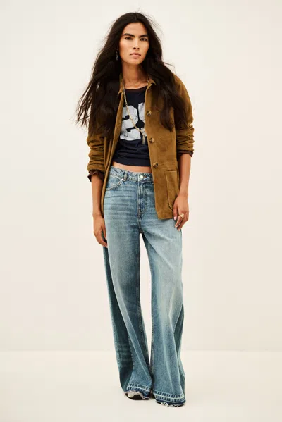 Ba&sh Jeans Mislav For Woman In Blue