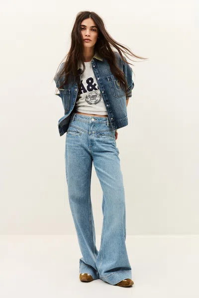 Ba&sh Jeans Ranja For Woman In Blue