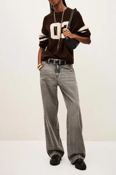 Ba&sh Jeans Vecchi For Woman In Gray