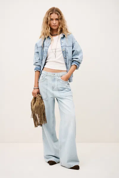 Ba&sh Jeans Zoel For Woman In Blue