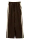 Ba&sh Joshua Stripe Drawstring Track Pants In Brown