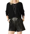 Ba&sh Jumper Elsy Long Sleeve Sweater In Noir In Black