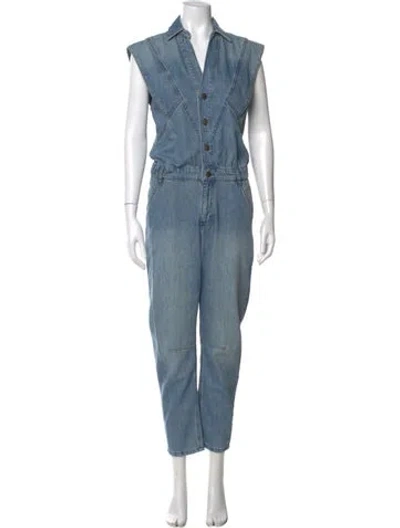Pre-owned Ba&sh Jumpsuit In Blue