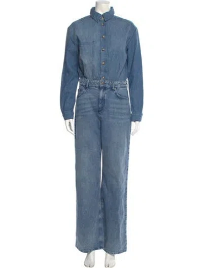 Pre-owned Ba&sh Jumpsuit W/ Tags In Blue