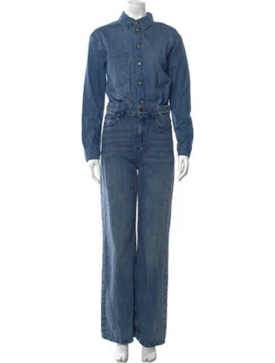 Pre-owned Ba&sh Jumpsuit W/ Tags In Blue