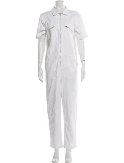 Pre-owned Ba&sh Jumpsuit In White