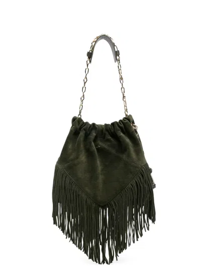 Ba&sh June Shoulder Bag In Green