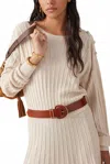 Ba&sh Jynx Long Sleeve Sweater In Beige In Neutral