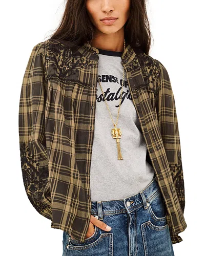Ba&sh Ba & Sh Kaela Embroidered Blouse In Brown