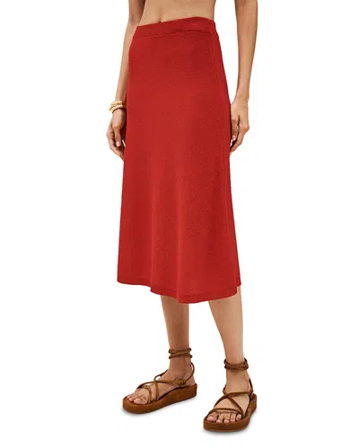 Ba&sh Ba & Sh Kaly Midi Skirt In Red