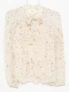 Ba&sh Kamala Bow-detailed Printed Blouse In Neutral