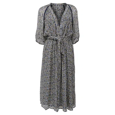 Pre-owned Ba&sh Ba & Sh Kamala Midi Dress In Multicolor Viscose