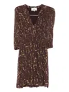 Ba&sh Kanissa Midi Dresss In Brown