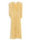 Ba&sh Karla Pleated Dress In Yellow