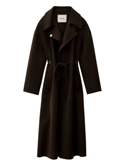 Ba&sh Kate Tie-waist Coat In Brown