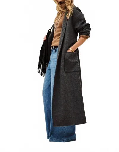 Ba&sh Kay Midi-length Coat In Anthracite In Grey