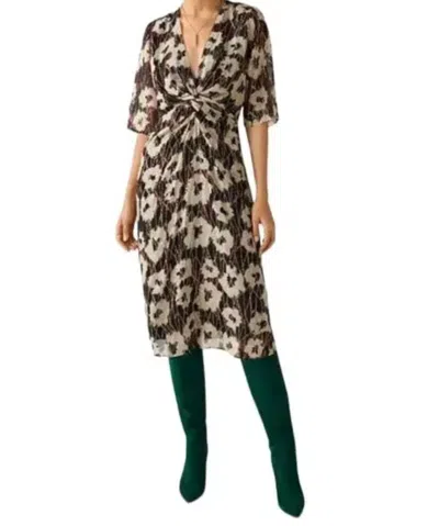 Ba&sh Kaz Dress In Ecru In Brown