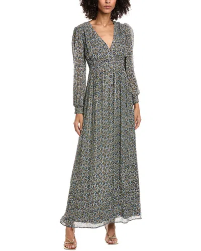 Ba&sh Keira Silk-blend Maxi Dress In Brown