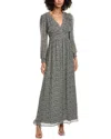 Ba&sh Keira Silk-blend Maxi Dress In Gray