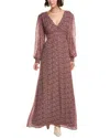 Ba&sh Keira Silk-blend Maxi Dress In Red
