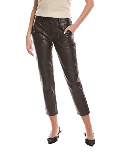 Ba&sh Kelly Leather Pant In Brown