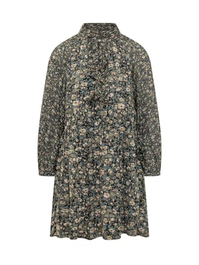 Ba&sh Ba & Sh Kimia Button-front Mini Shirt Dress In Kaki