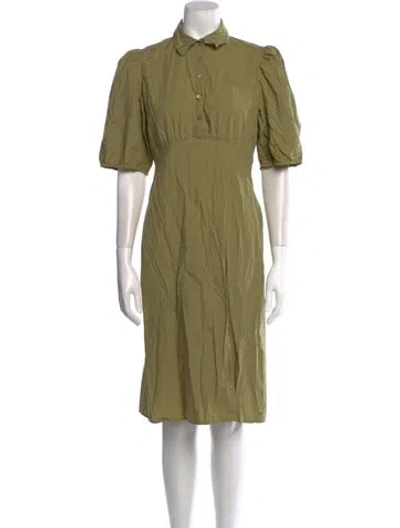 Pre-owned Ba&sh Knee-length Dress In Green