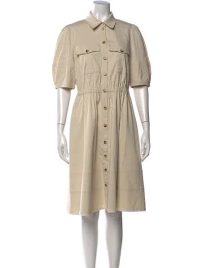 Pre-owned Ba&sh Knee-length Dress In Neutrals
