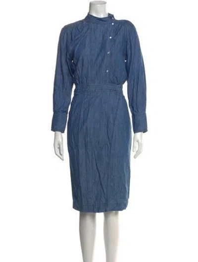 Pre-owned Ba&sh Knee-length Dress W/ Tags In Blue