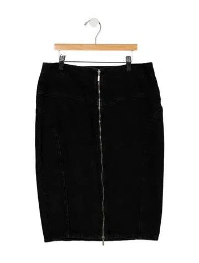 Pre-owned Ba&sh Knee-length Skirt In Black