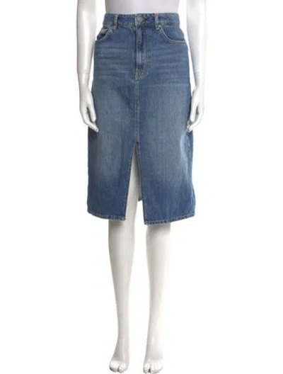 Pre-owned Ba&sh Knee-length Skirt In Blue