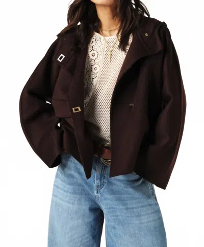 Ba&sh Kove Coat In Chocolat In Brown