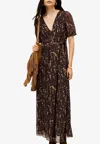 Ba&sh Kriss Printed Maxi Dress In Black