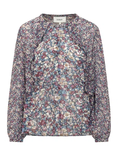 Ba&sh Ba & Sh Kross Cropped Top In Blue
