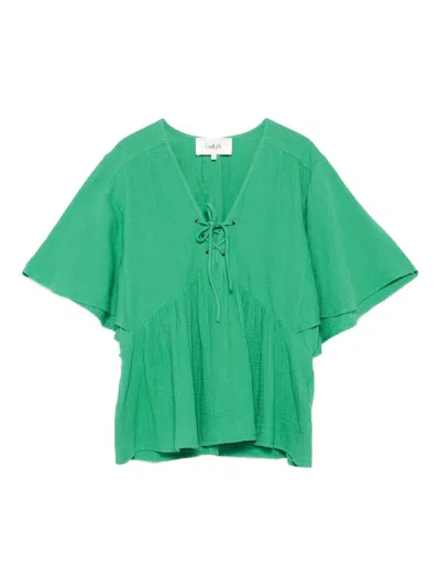 Ba&sh Lace-up Detail Blouse