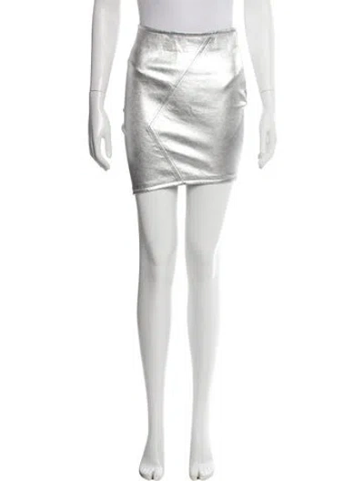 Pre-owned Ba&sh Lamb Leather Mini Skirt