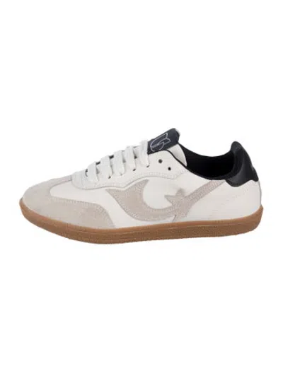 Pre-owned Ba&sh Leather Athletic Sneakers In Neutrals