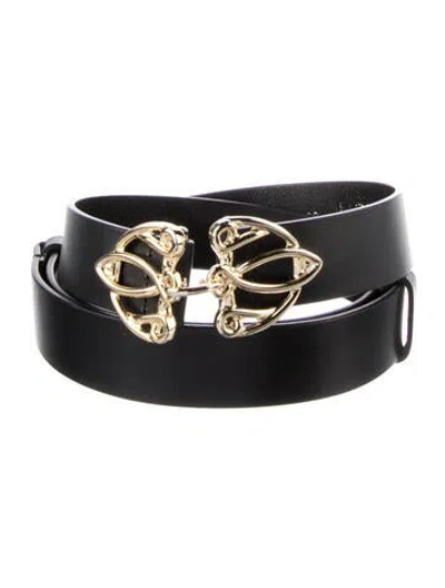 Pre-owned Ba&sh Leather Belt In Black