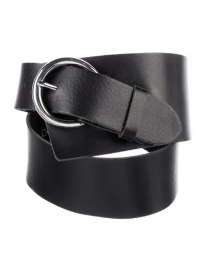 Pre-owned Ba&sh Leather Belt In Black