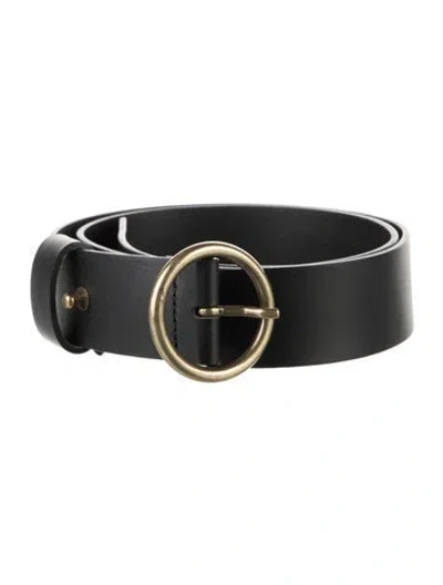 Pre-owned Ba&sh Leather Belt In Black