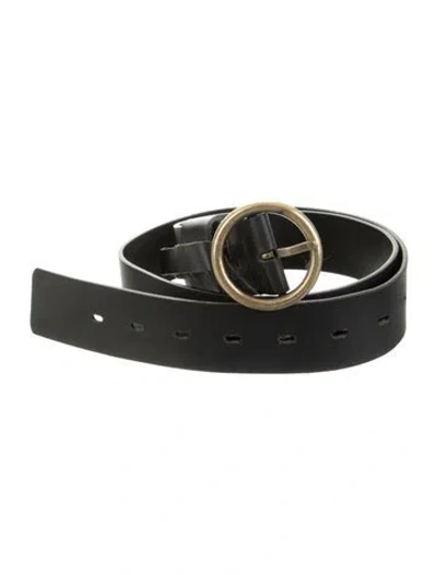 Pre-owned Ba&sh Leather Belt In Black