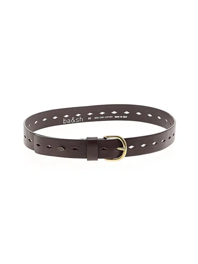 Pre-owned Ba&sh Leather Belt In Brown