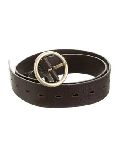 Pre-owned Ba&sh Leather Belt In Brown