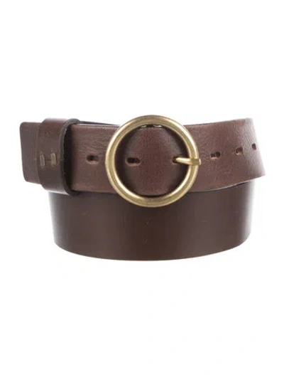 Pre-owned Ba&sh Leather Belt In Brown