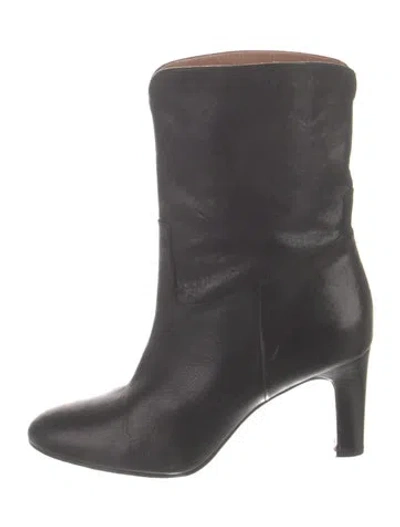 Pre-owned Ba&sh Leather Boots In Black