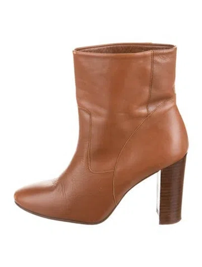 Pre-owned Ba&sh Leather Boots In Brown