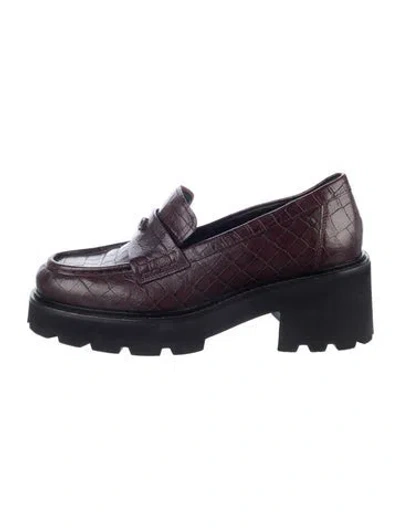Pre-owned Ba&sh Leather Loafers In Brown